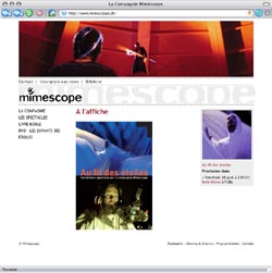 Mimescope - page d'accueil