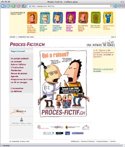 Procès-fictif - Page d'accueil